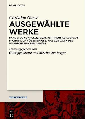 Christian Garve: Ausgewählte Werke