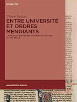 Entre Université Et Ordres Mendiants