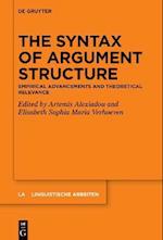 Syntax of Argument Structure