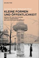 Kleine Formen und Öffentlichkeit