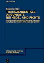 Transzendentale Argumente bei Hegel und Fichte