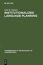 Institutionalized Language Planning