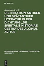 Die Imitation antiker und spätantiker Literatur in der Dichtung "De spiritalis historiae gestis" des Alcimus Avitus