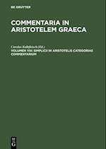 Simplicii in Aristotelis categorias commentarium