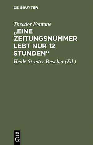 "Eine Zeitungsnummer lebt nur 12 Stunden"