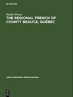Regional French of County Beauce, Quebec
