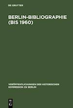 Berlin-Bibliographie (bis 1960)