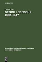 Georg Ledebour: 1850–1947