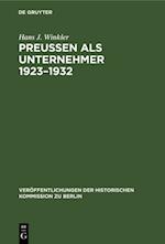 Preußen als Unternehmer 1923–1932