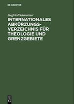 Internationales Abkürzungsverzeichnis für Theologie und Grenzgebiete