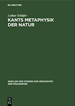 Kants Metaphysik der Natur