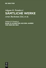 Schriften aus den Jahren von 1803 bis 1804