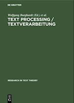 Text Processing / Textverarbeitung