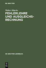 Fehlerlehre und Ausgleichsrechnung