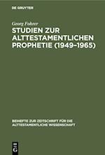 Studien zur alttestamentlichen Prophetie (1949–1965)