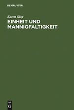 Einheit und Mannigfaltigkeit