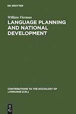 Language Planning and National Development