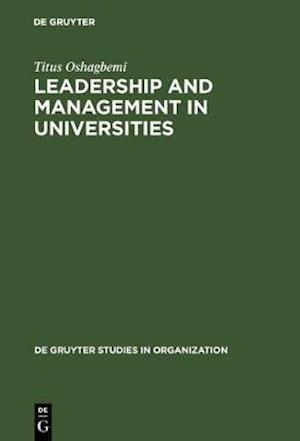 Leadership and Management in Universities