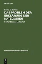 Das Problem der Erklärung der Kategorien