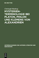 Mysterienterminologie bei Platon, Philon und Klemens von Alexandrien