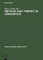 Method and Theory in Linguistics