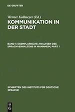 Exemplarische Analysen des Sprachverhaltens in Mannheim