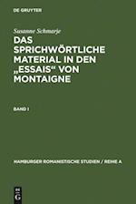 Das sprichwörtliche Material in den "Essais" von Montaigne