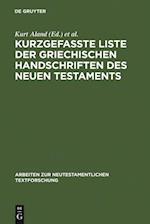 Kurzgefaßte Liste der griechischen Handschriften des Neuen Testaments