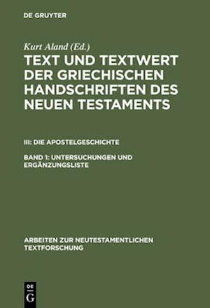 Untersuchungen und Ergänzungsliste