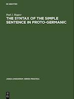 Syntax of the Simple Sentence in Proto-Germanic