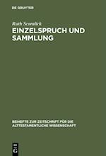 Einzelspruch und Sammlung