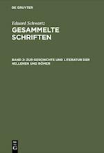 Zur Geschichte und Literatur der Hellenen und Römer