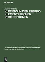 Klemens in den pseudoklementinischen Rekognitionen