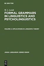 Applications in Linguistic Theory