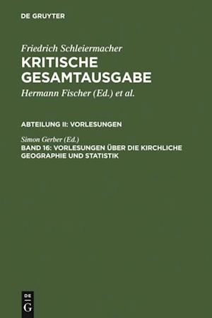 Vorlesungen über die kirchliche Geographie und Statistik