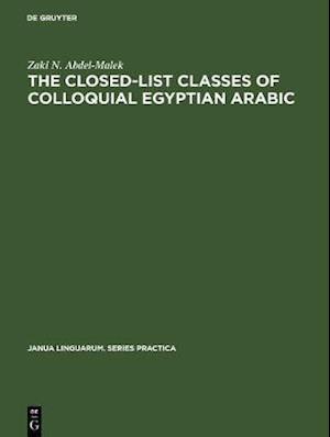 Closed-List Classes of Colloquial Egyptian Arabic