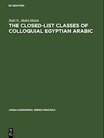 Closed-List Classes of Colloquial Egyptian Arabic