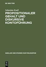 Propositionaler Gehalt und diskursive Kontoführung