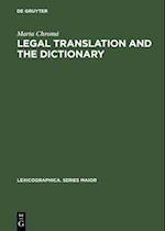 Legal Translation and the Dictionary