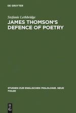 James Thomson's Defence of Poetry