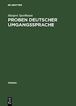 Proben deutscher Umgangssprache