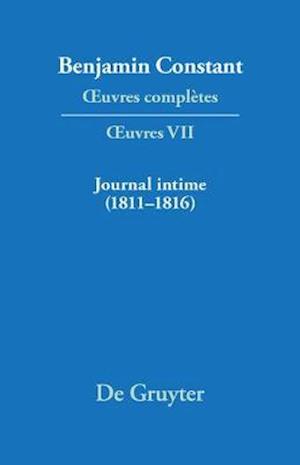 Journal intime (1811–1816). Carnet. Livres de dépenses