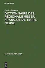 Dictionnaire des régionalismes du français de Terre-Neuve