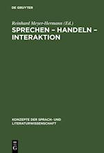 Sprechen – Handeln – Interaktion