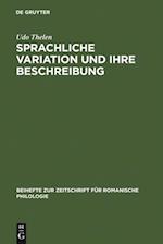 Sprachliche Variation und ihre Beschreibung