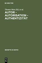 Autor - Autorisation - Authentizität