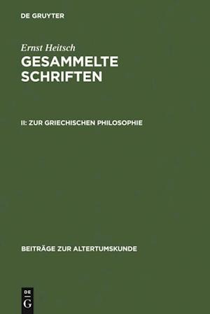 Zur griechischen Philosophie