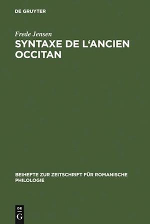 Syntaxe de l''ancien occitan