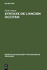 Syntaxe de l''ancien occitan