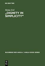 "Dignity in Simplicity"